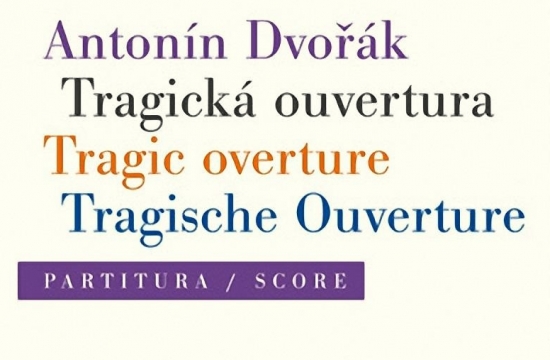 Obálka nového vydání Tragické ouvertury Antonína Dvořáka